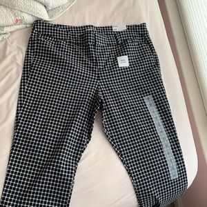 Old Navy | black & white pixie ankle pants PIXIE PANTS